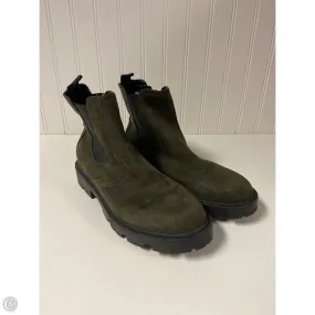 Boots Ankle Flats By Nine West In Green, Size: 8.5 Lounge Fit Strong Stitch