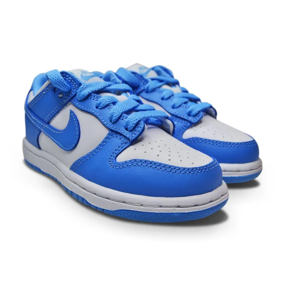 Speed Friendly Kids Nike Dunk Low (PS) - CW1588 103 - White University Blue White