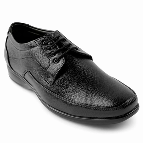 Fortune Black Lacing Formal Derby Shoes For Men HML-5E By Liberty Neutral Comfort Sophisticated Look
