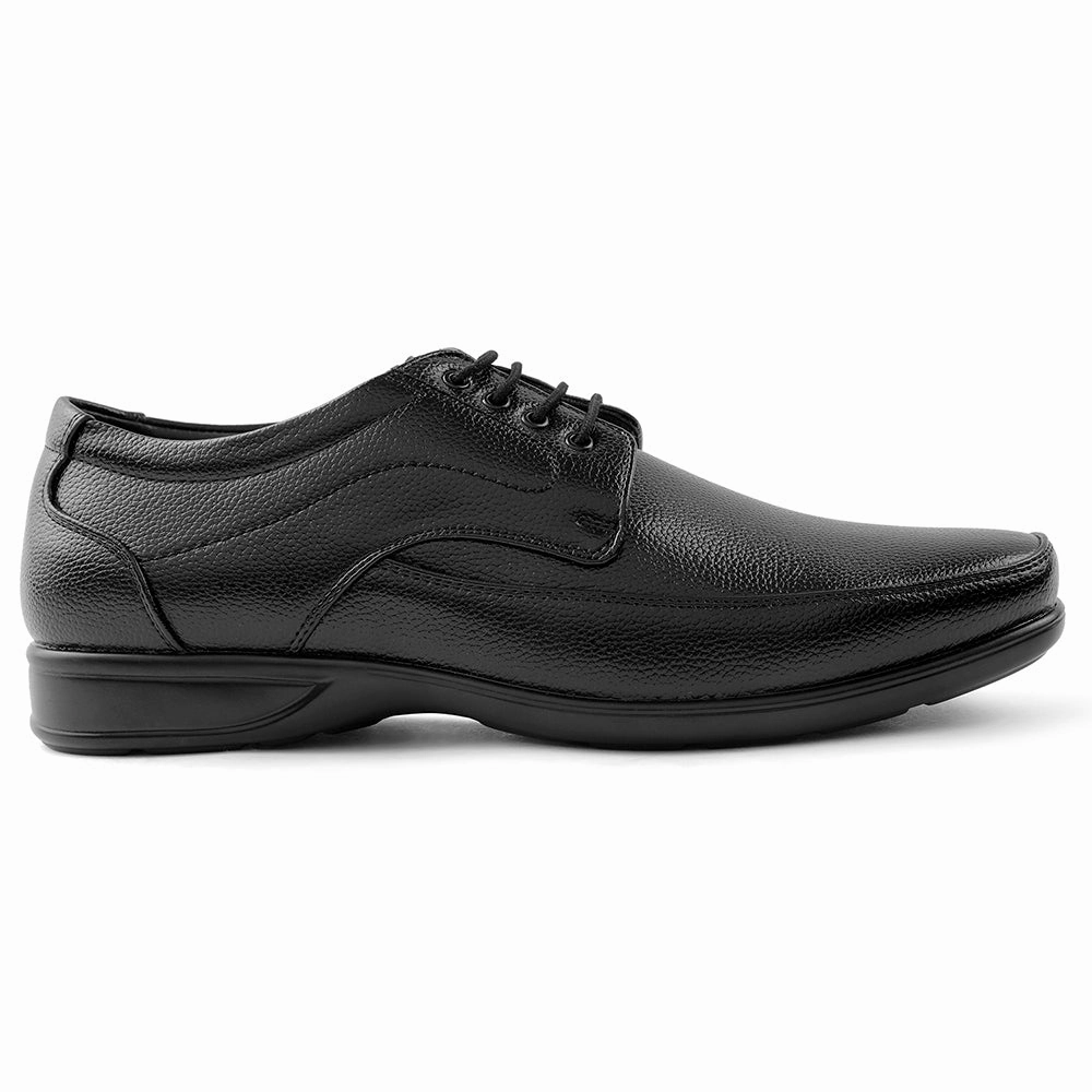 Polished Fit Gentle Step Fortune Black Lacing Formal Derby Shoes For Men HML-5E By Liberty
