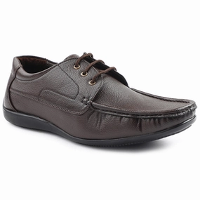 Fortune Brown Lacing Formal Derby Shoes For Men HML-6E By Liberty Minimal Daily Comfort