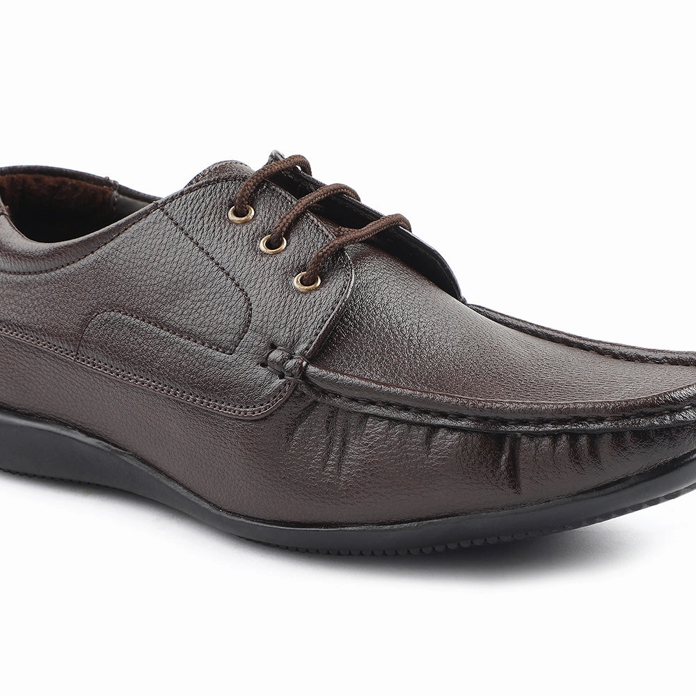 Fortune Brown Lacing Formal Derby Shoes For Men HML-6E By Liberty Outdoor Event