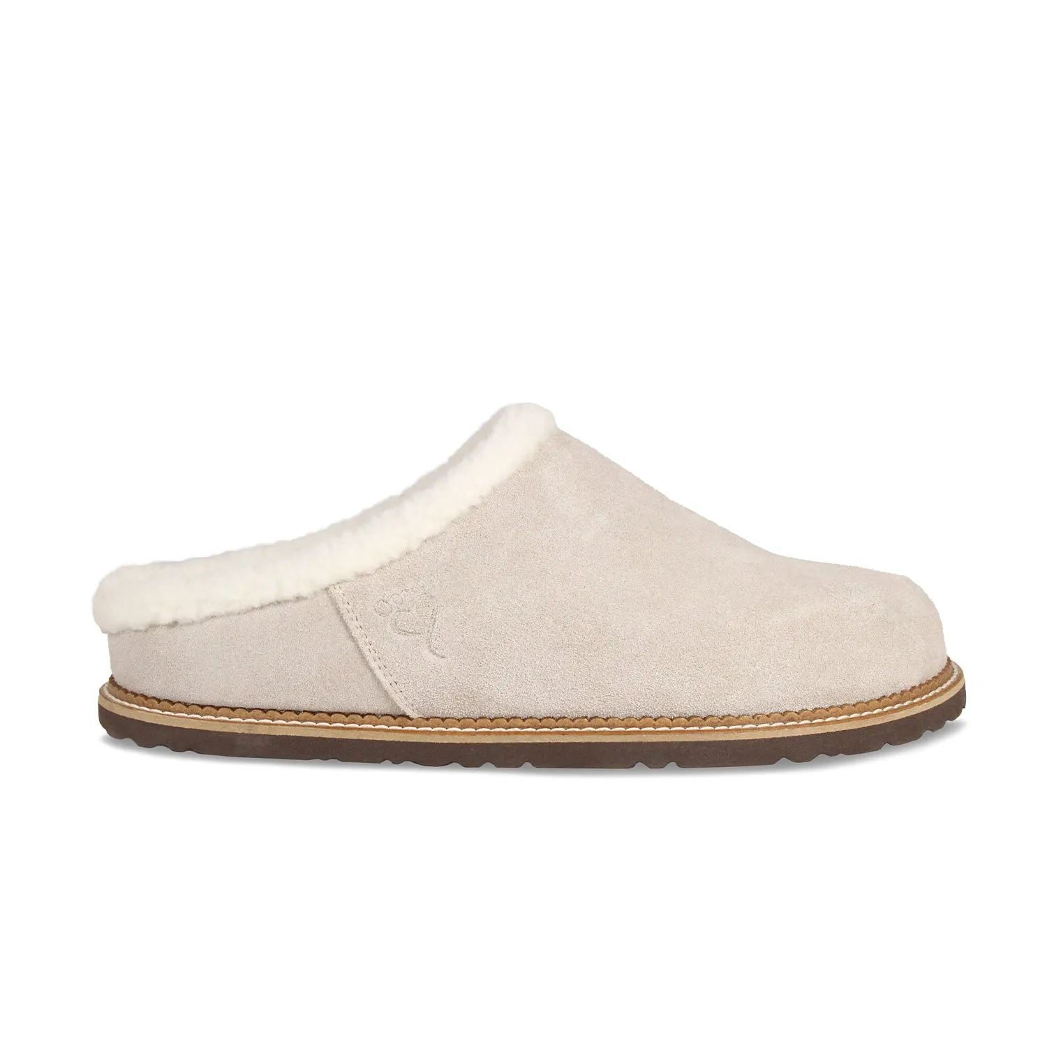 Snug: Cream Suede & Wool Modern Fit Mid Top Design