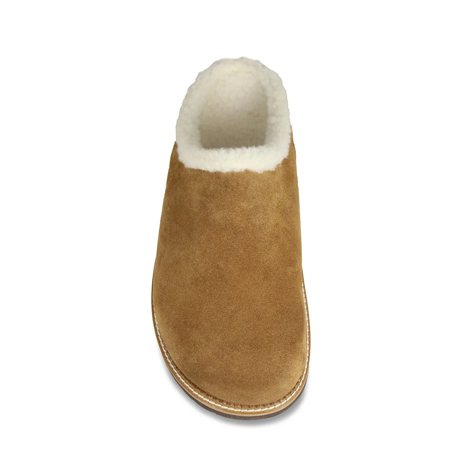 Snug: Tan Suede & Wool Sun Jog Anti Friction