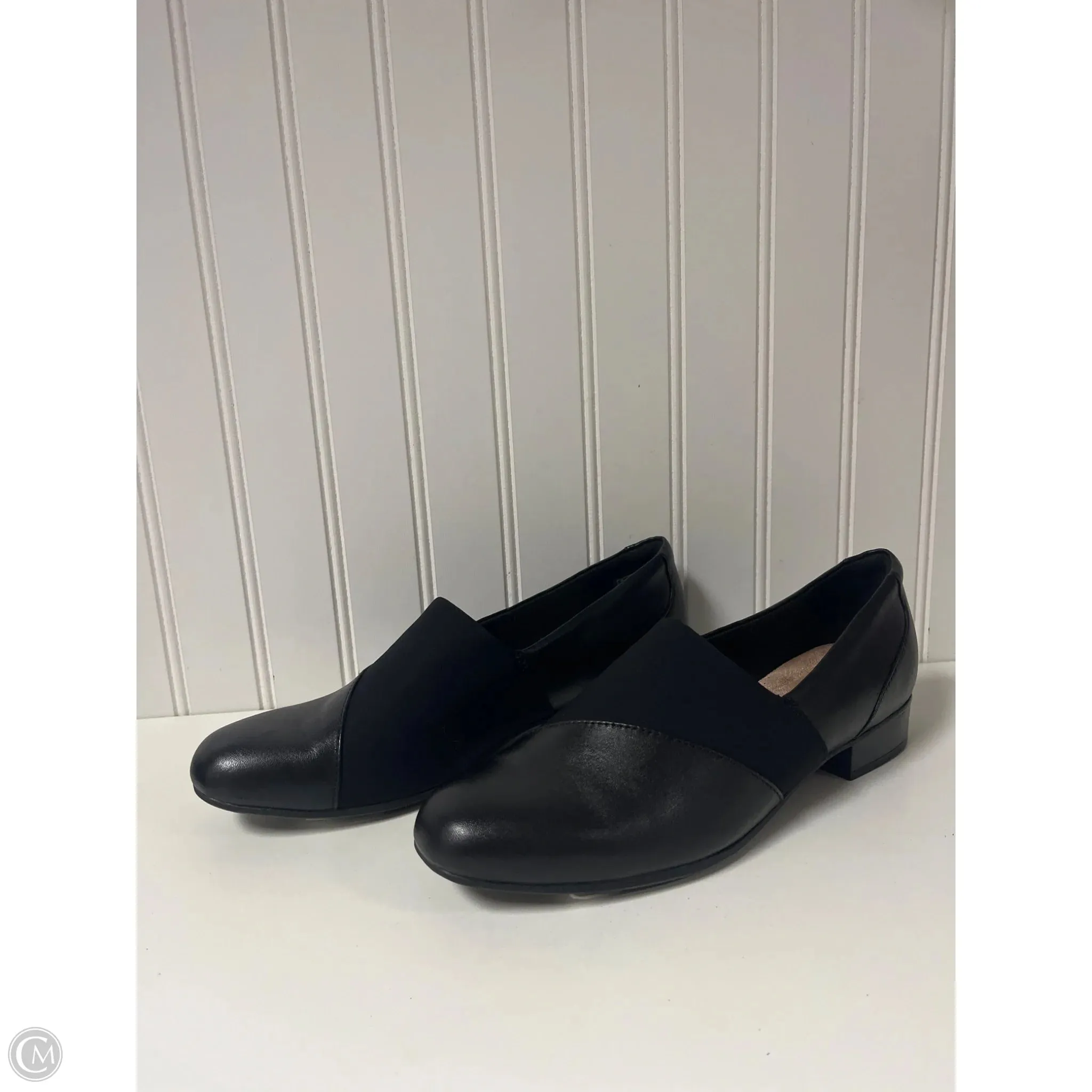 Comfort Motion Shoes Heels Block By Clarks In Black, Size: 7