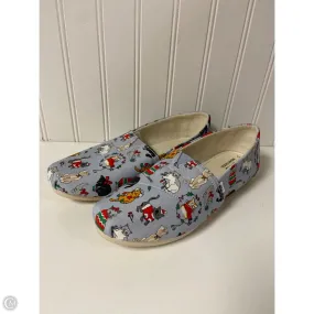 Shoes Flats By Toms In Blue, Size: 7.5 Buckle Strap Active Lifestyle