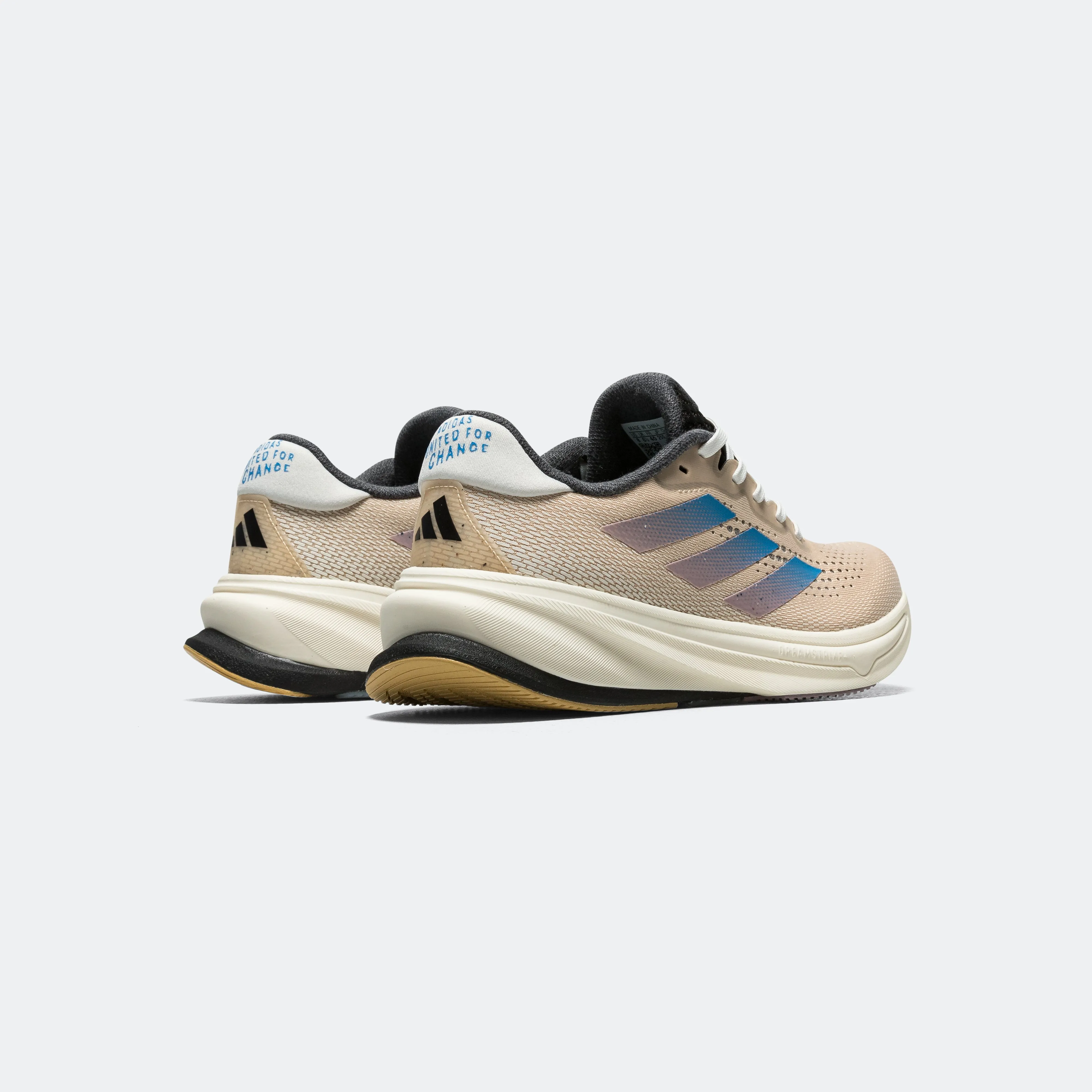 Womens Supernova Rise - Crystal Sand/Blue Burst-Preloved Fig Family Pace Cushioned ride