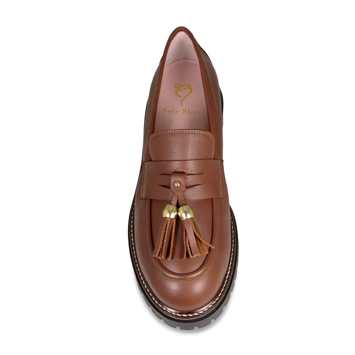 Compression Molded EVA LeatherMaterial Fame: Tan Leather