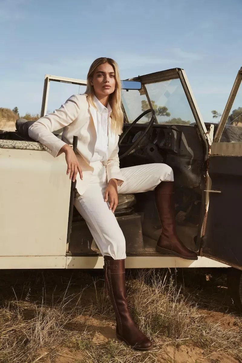 Penelope Chilvers Long Tassel Boot in Conker Canyon Path