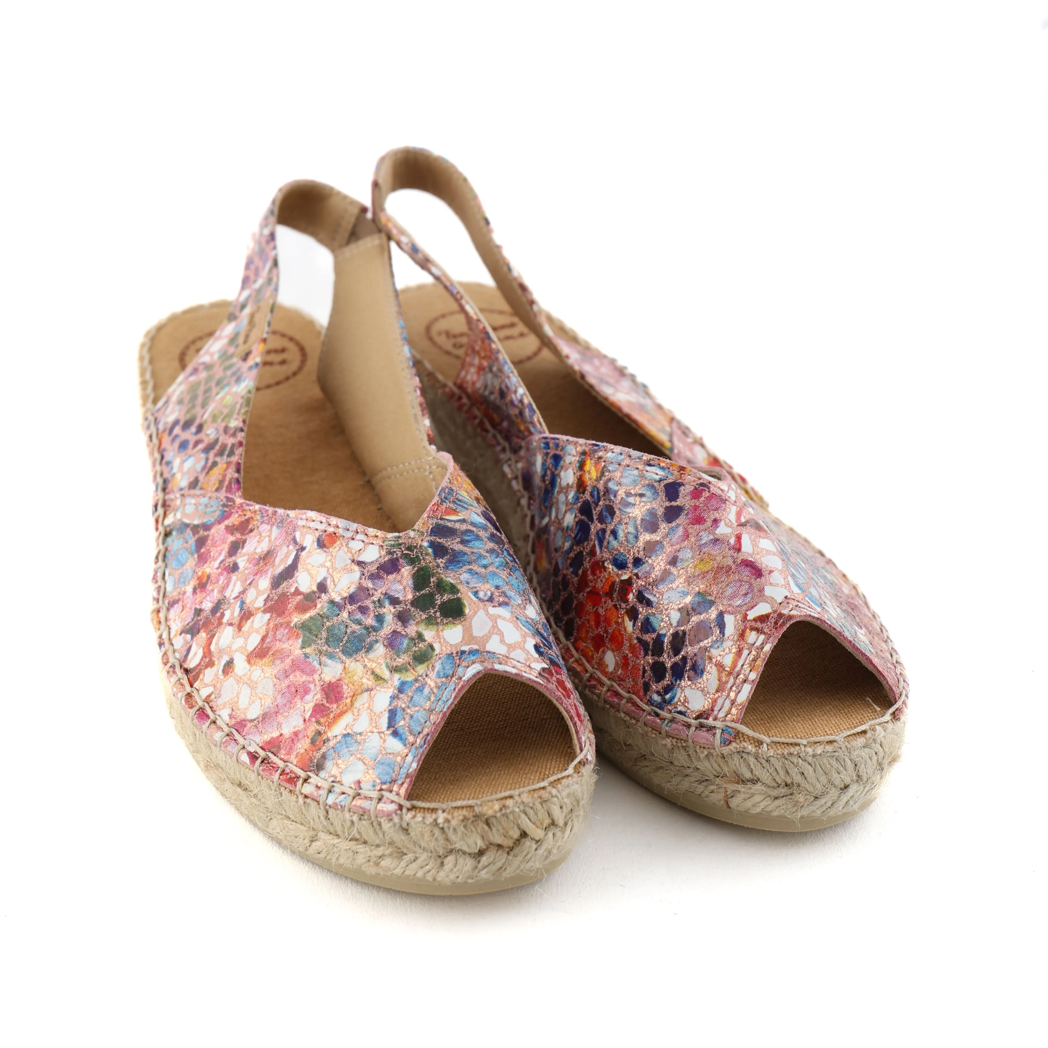 BERNIA Taupe Mosaic Comfortable Walk Pressure Relief Zones