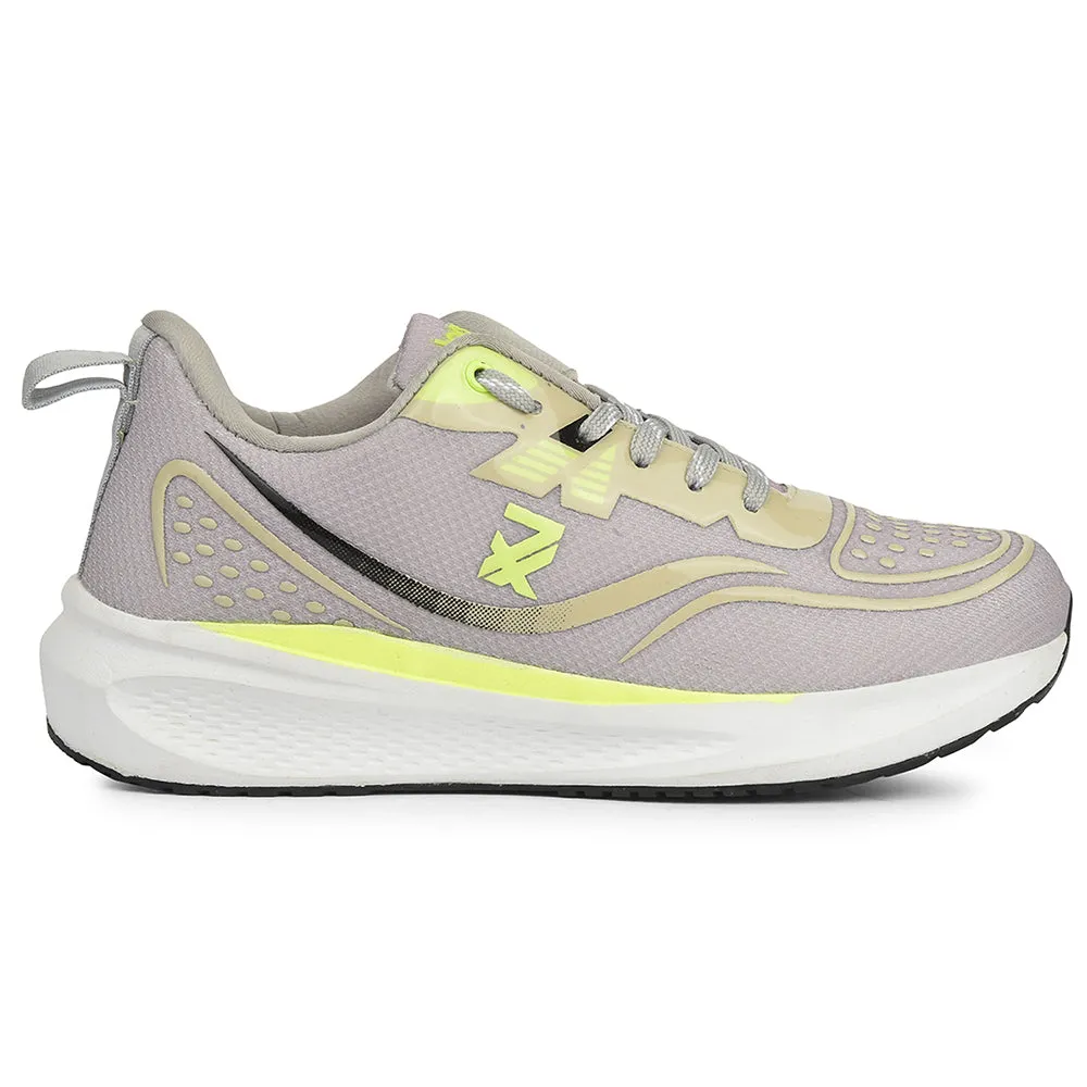 Leap7x Light Grey Sports Lacing Running Shoes For Men GHD-29 By Liberty core training running wear vented shoes