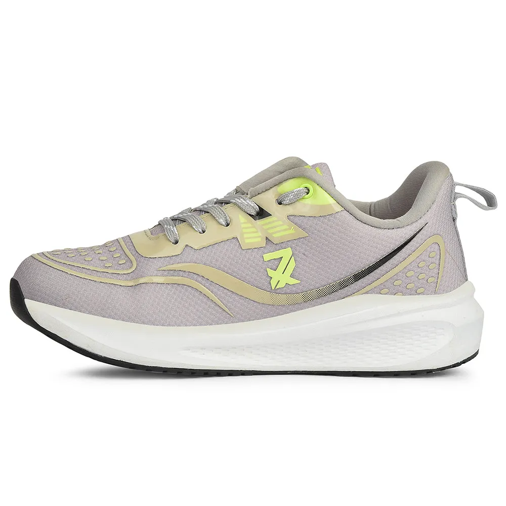 Thermoregulating Innovation Leap7x Light Grey Sports Lacing Running Shoes For Men GHD-29 By Liberty