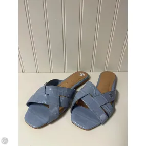 Slide Hike Kids Pick Sandals Flats By Ted Baker In Blue, Size: 6.5