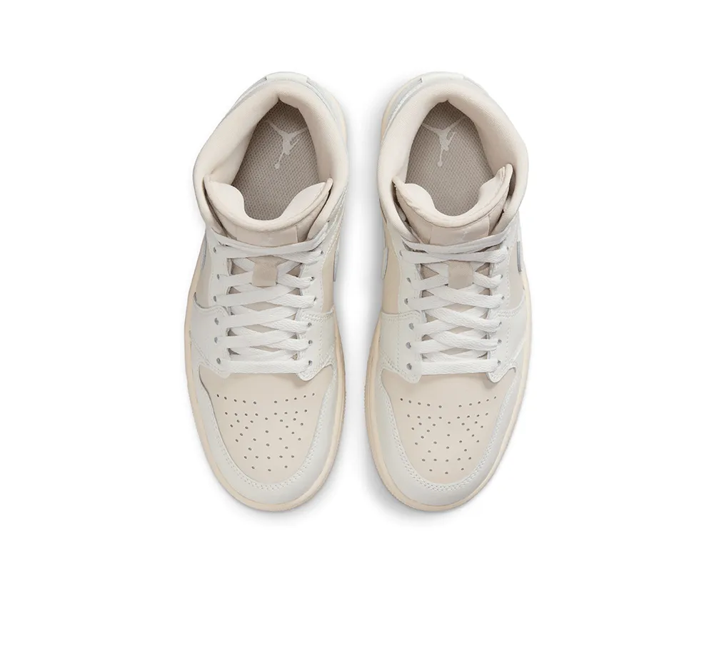 Women's Air Jordan 1 Mid Abrasion Free Lacing
