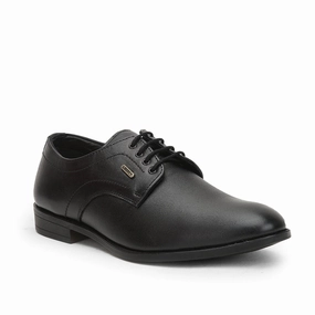 Fortune (Black) Formal Lace Up Derby Shoes For Men HOL-109 By Liberty Daily Essential Lightweight Modern Edge