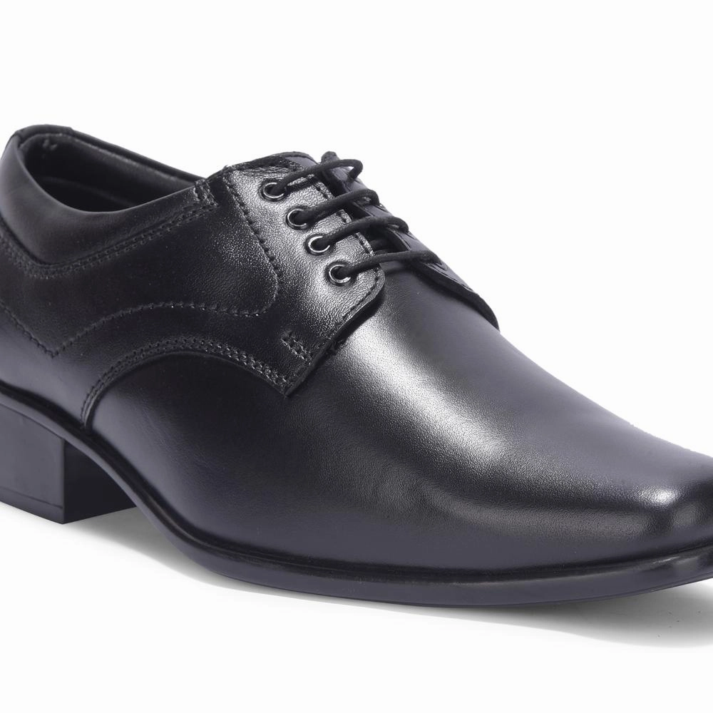 Flexible Use Fortune By Liberty Men HIL-3 Black Formal Lacing Derby Shoes