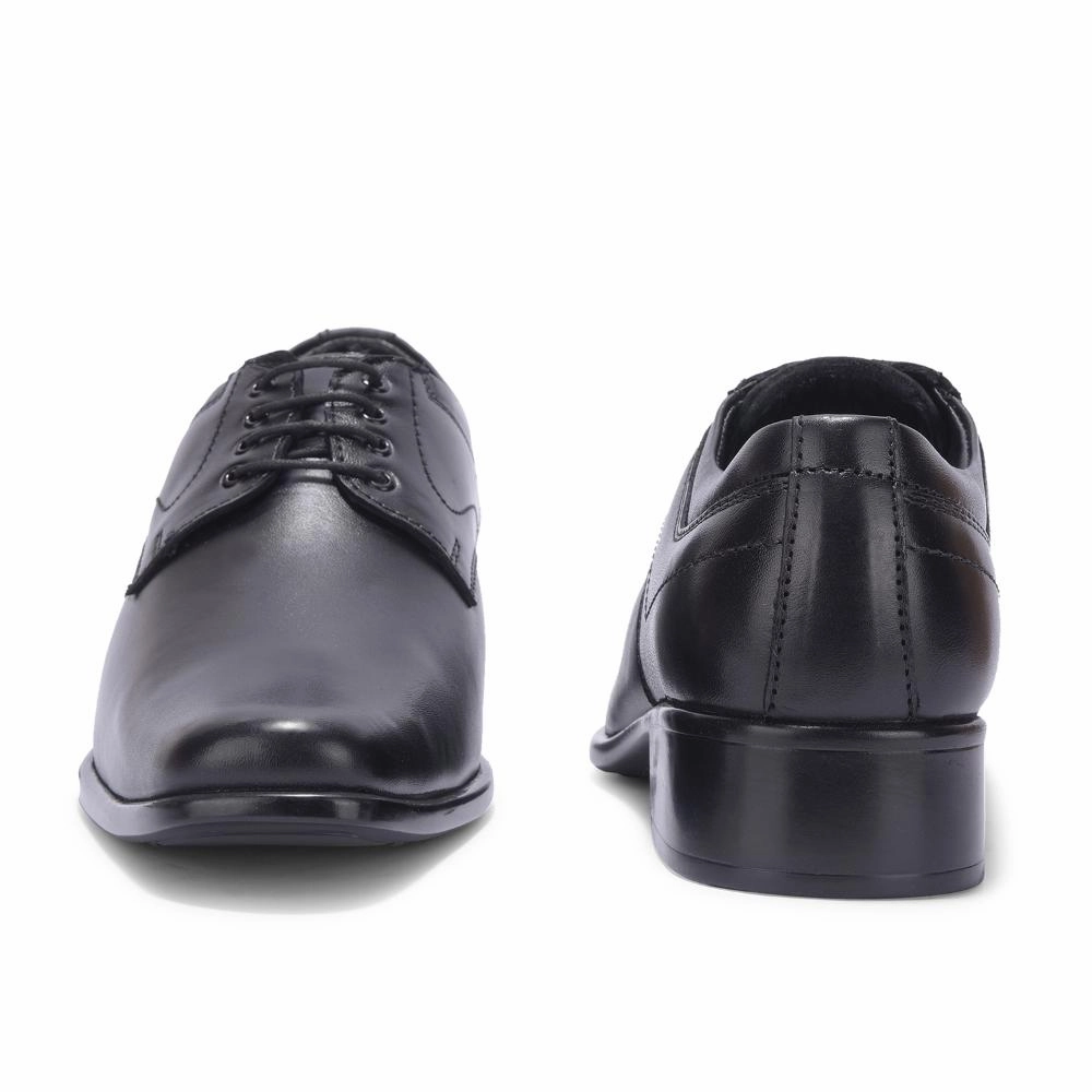 Fortune By Liberty Men HIL-3 Black Formal Lacing Derby Shoes Crisp Appeal