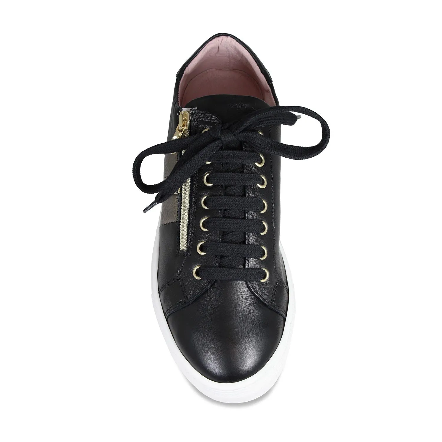 Park Jogger Sprint: Black Leather & Metallic
