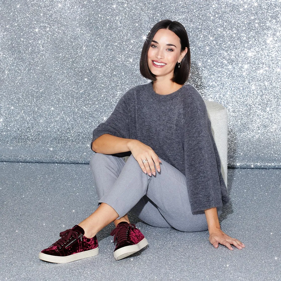 Coastal Style Easy To Slip On Sprint: Luxe Berry Velvet