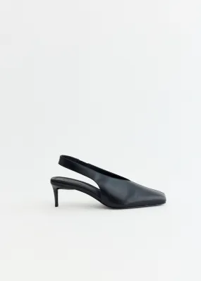 Square Toe Sling Back Heel Easy Movement