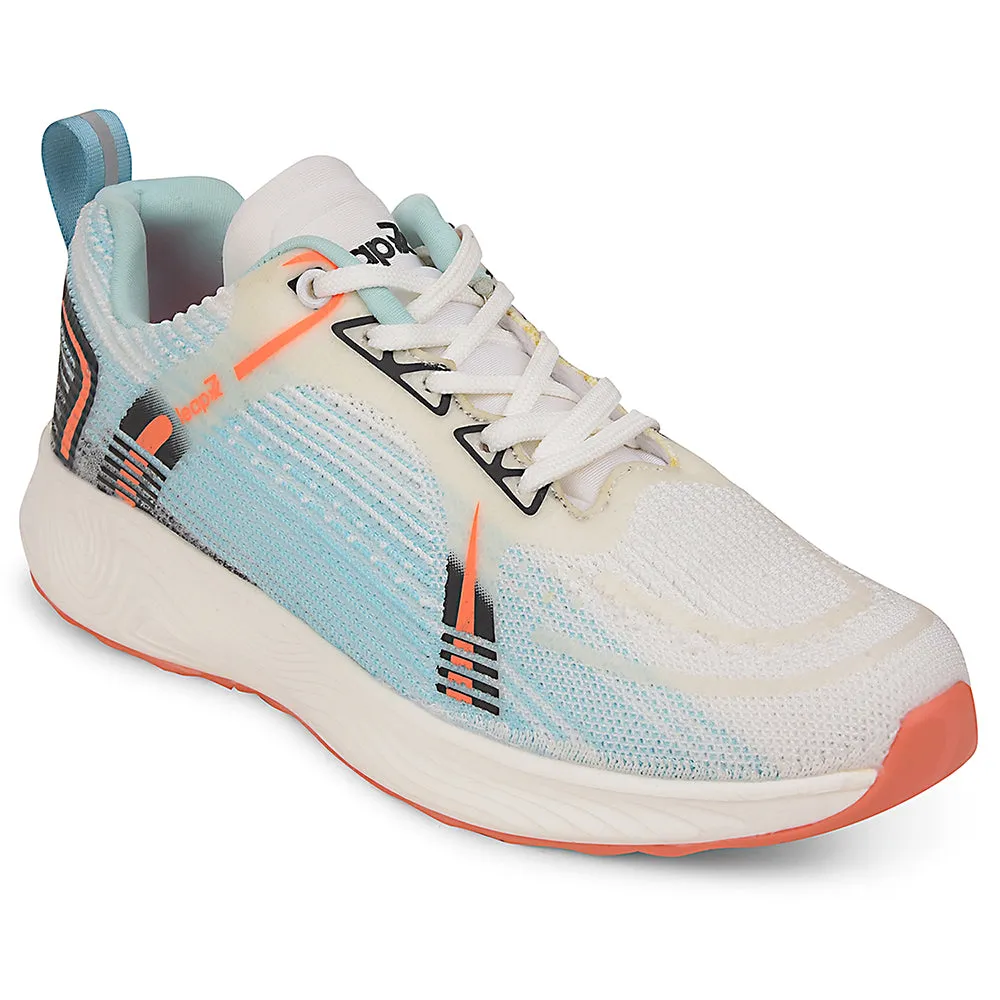 Leap7x Green Sports Lacing Running Shoes For Women STELLA By Liberty raised sole shoes