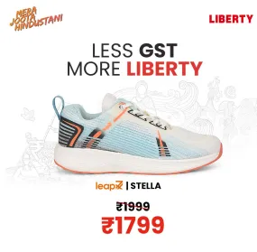 Leap7x Green Sports Lacing Running Shoes For Women STELLA By Liberty MidTop microfiber shoes