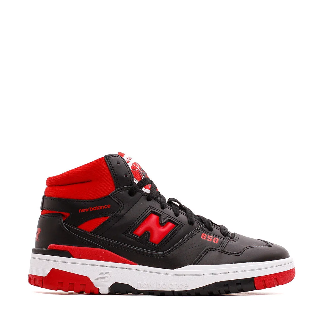 New Balance Men 650R Black BB650RBR running on concrete Lightweight Fabric