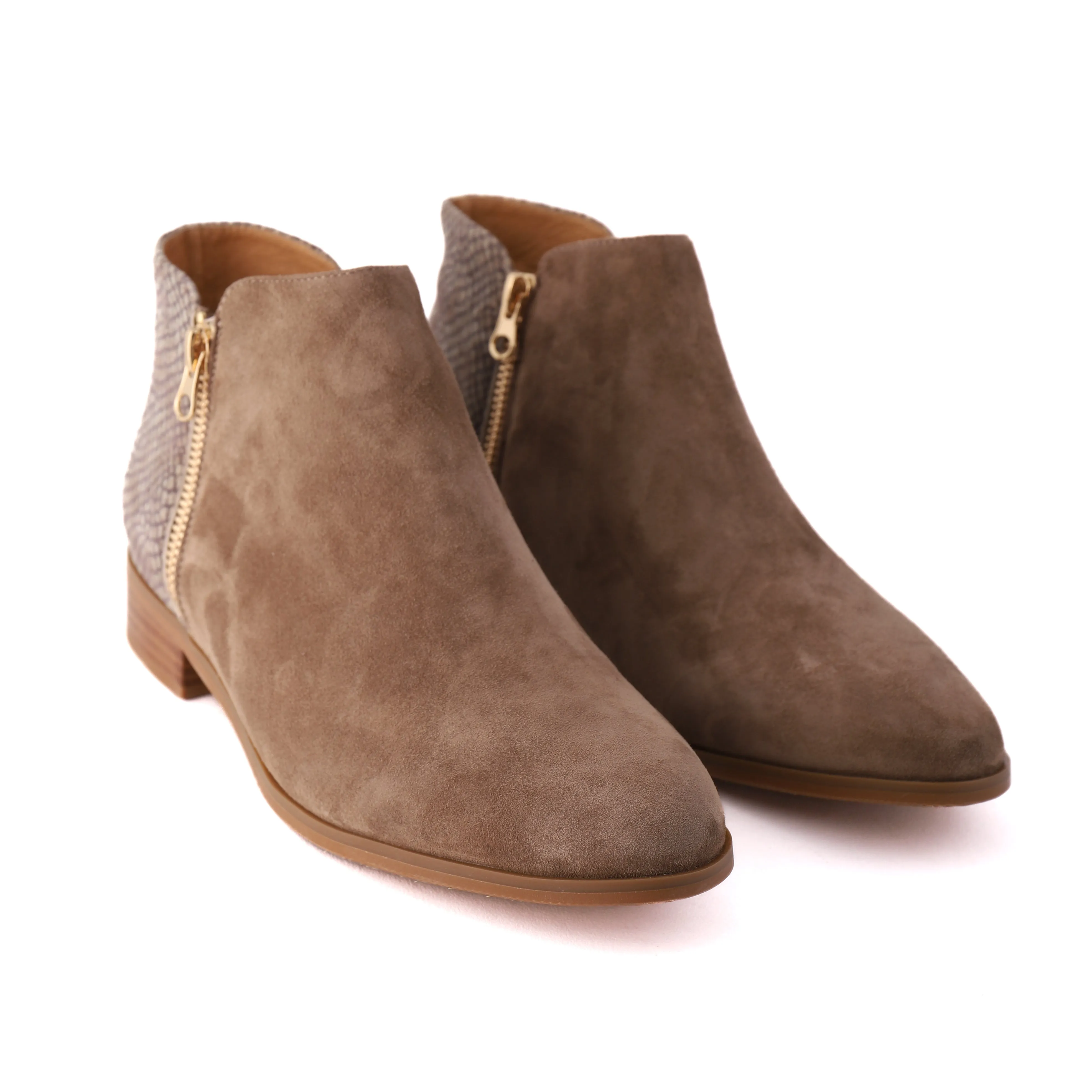 Snow Explorer RIVER Taupe Suede/Snake