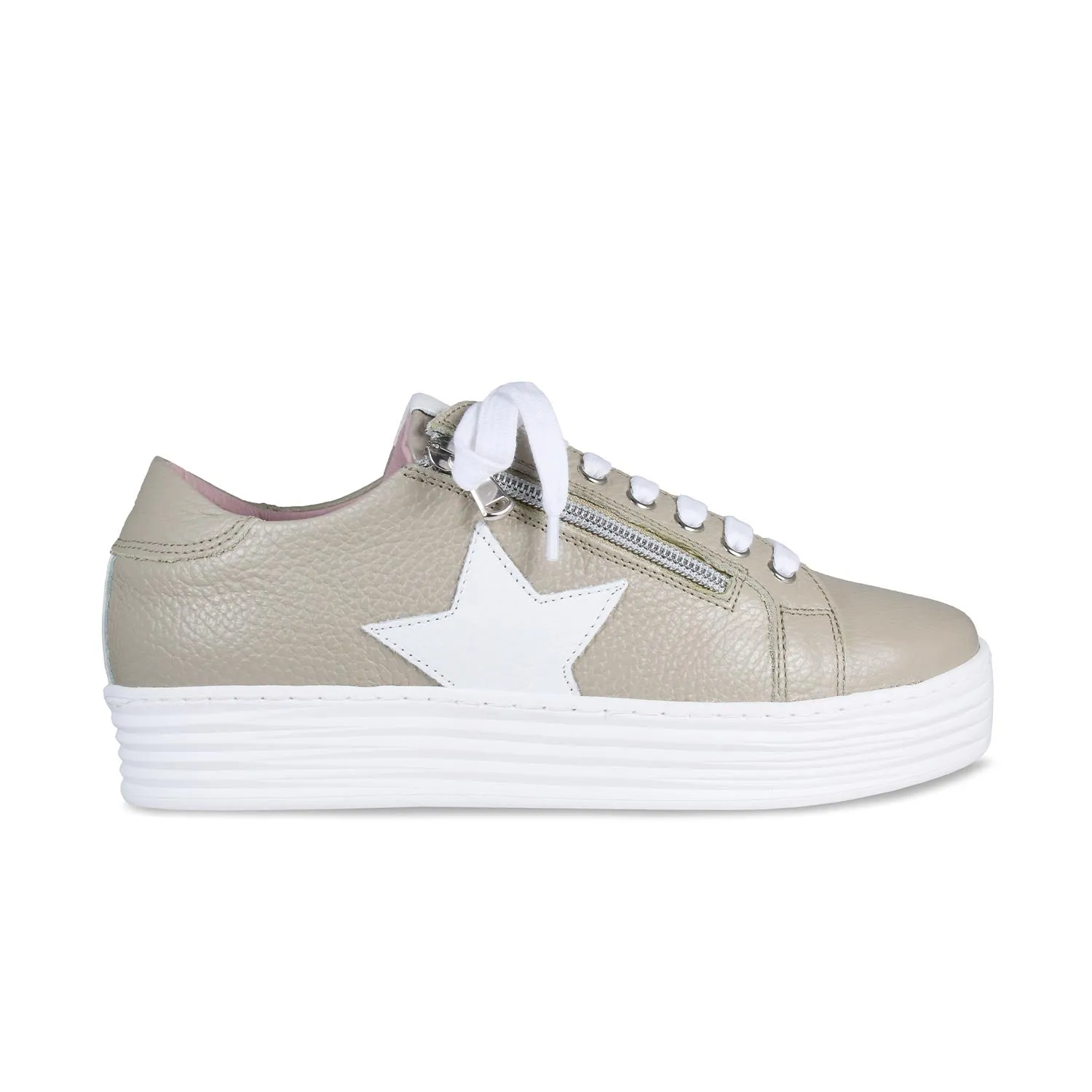 Hop Hike Star: Pale Taupe Leather