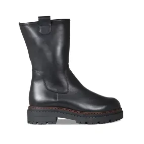 Stella: Black Leather Cozy Design Breathable mesh