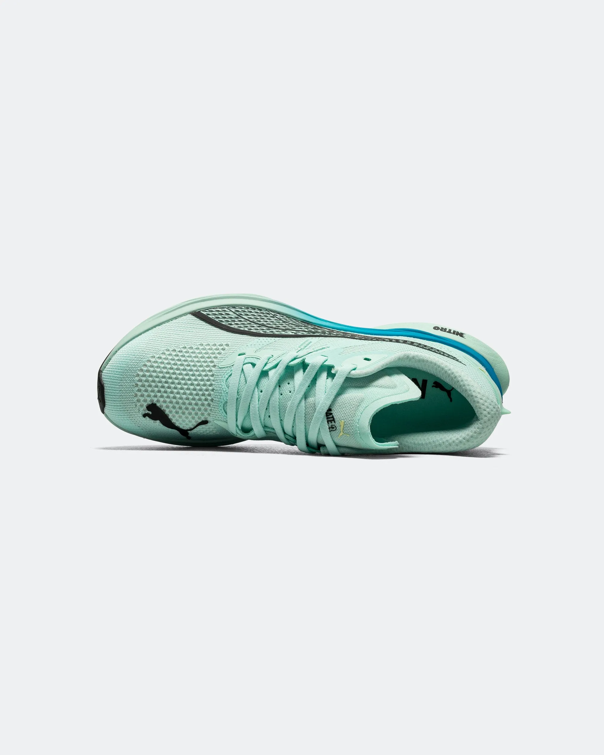 Mens Deviate NITRO 3 - Mint Melt/Speed Blue Relaxed Walk Simple Lines