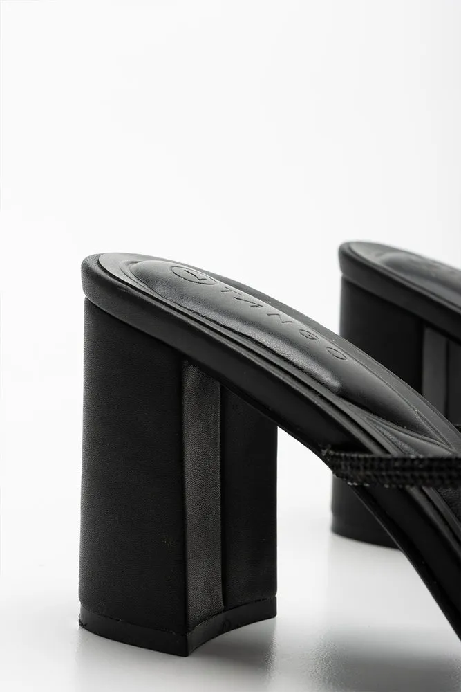 Strappy Heel Sandal Black Birthday Bash