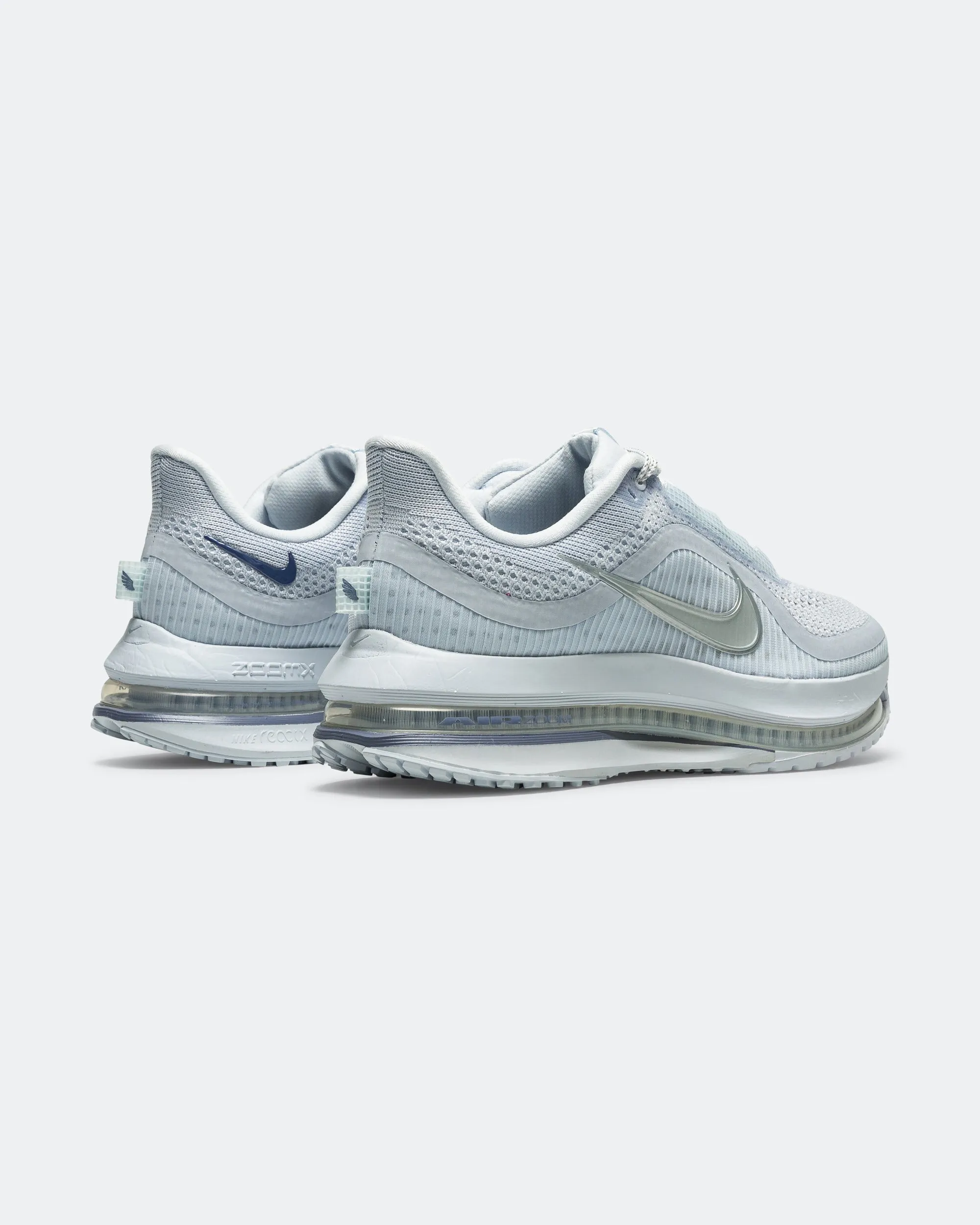 Womens Pegasus Premium - Football Grey/MTLC Platinum-World Indigo Smooth Lines Move Around