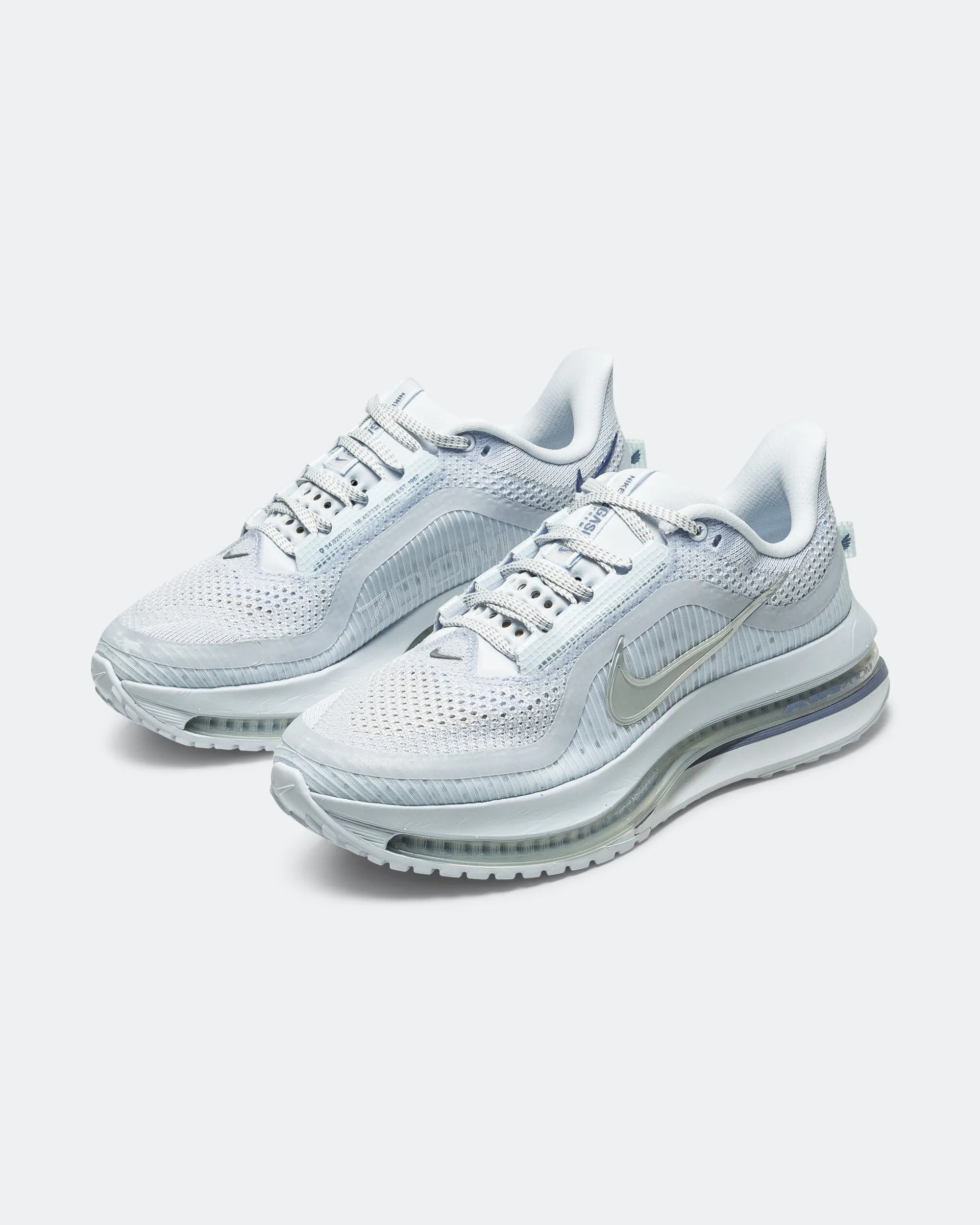 Womens Pegasus Premium - Football Grey/MTLC Platinum-World Indigo Shape Hold Air Zone