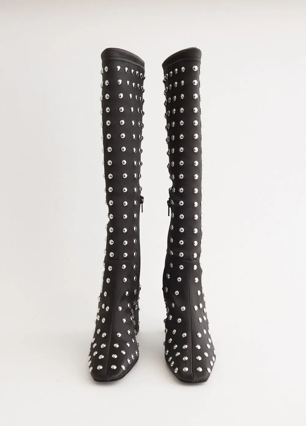 Studded Bridge Stretch Boots Low noise Studded Trim