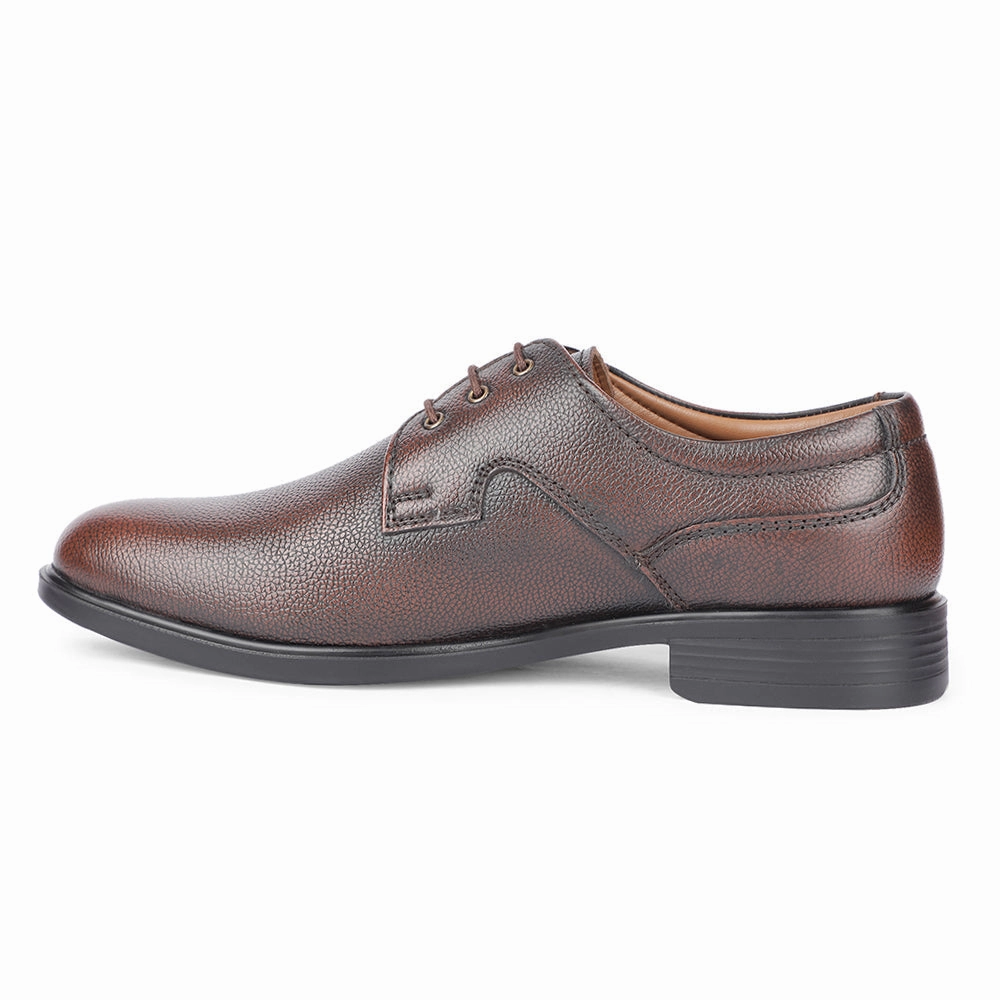 Healers Formal Brown Lacing Derby Shoes For Men S201-05 By Liberty Crisp Details