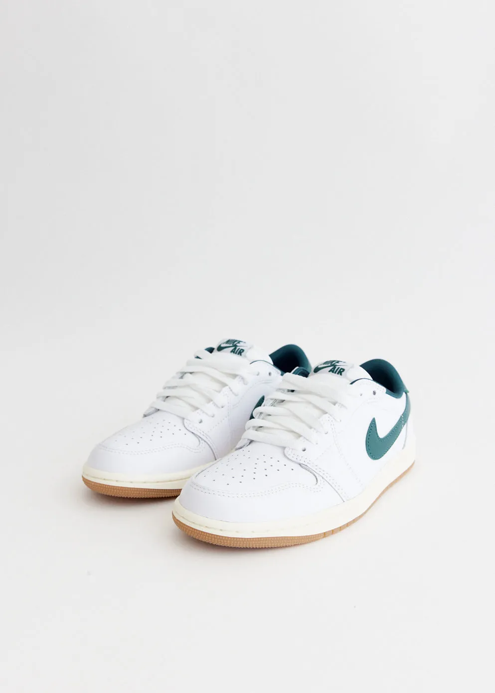 Women's Air Jordan 1 Low OG 'Oxidized Green' Sneakers Stair Run Quick Dry Fabric
