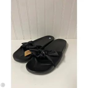 Breathable Canvas Sandals Flats By Pink In Black, Size: 9