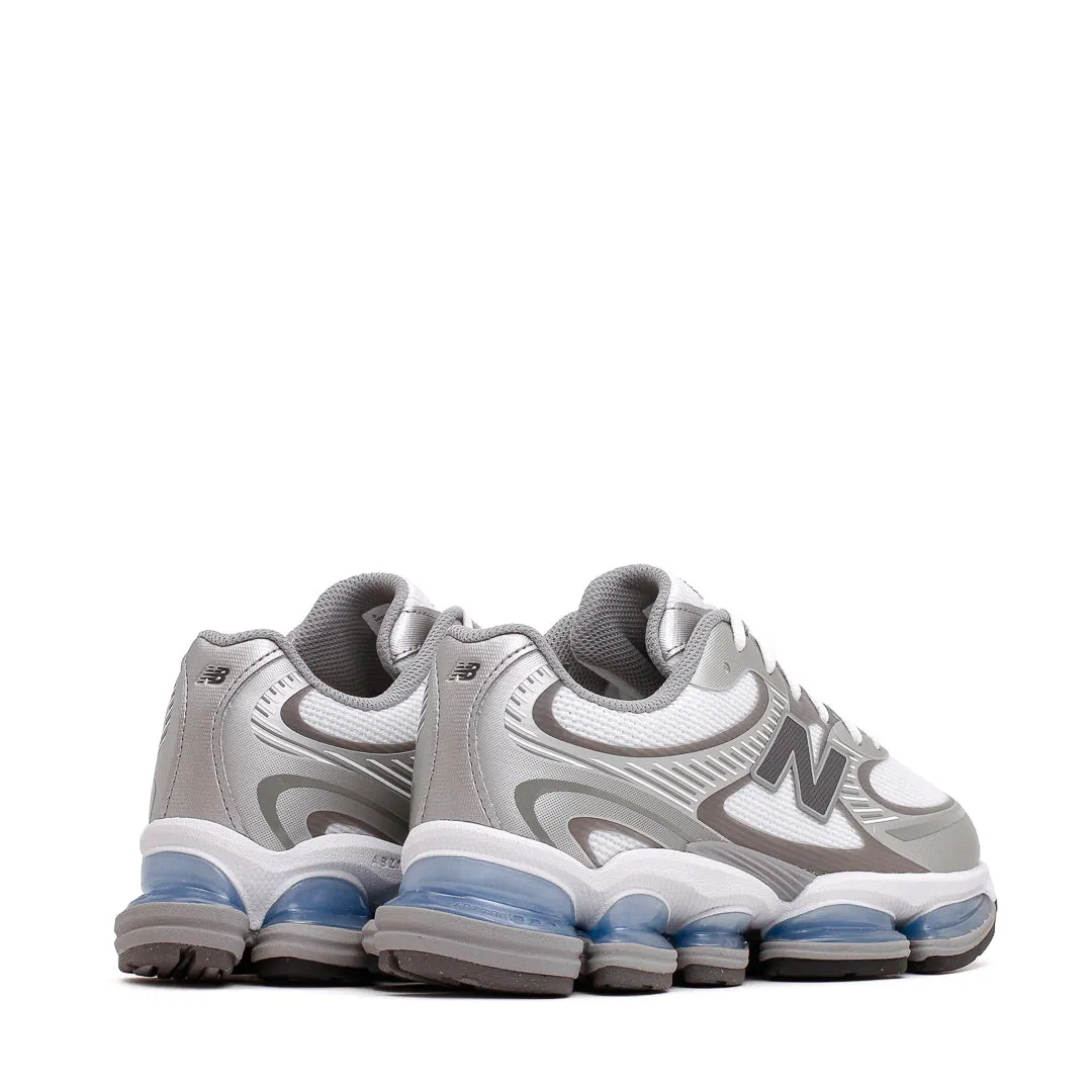 practical shoe usefulness Durable Footwear New Balance Unisex Abzorb 2000 White Silver Metallic Core U2000AA