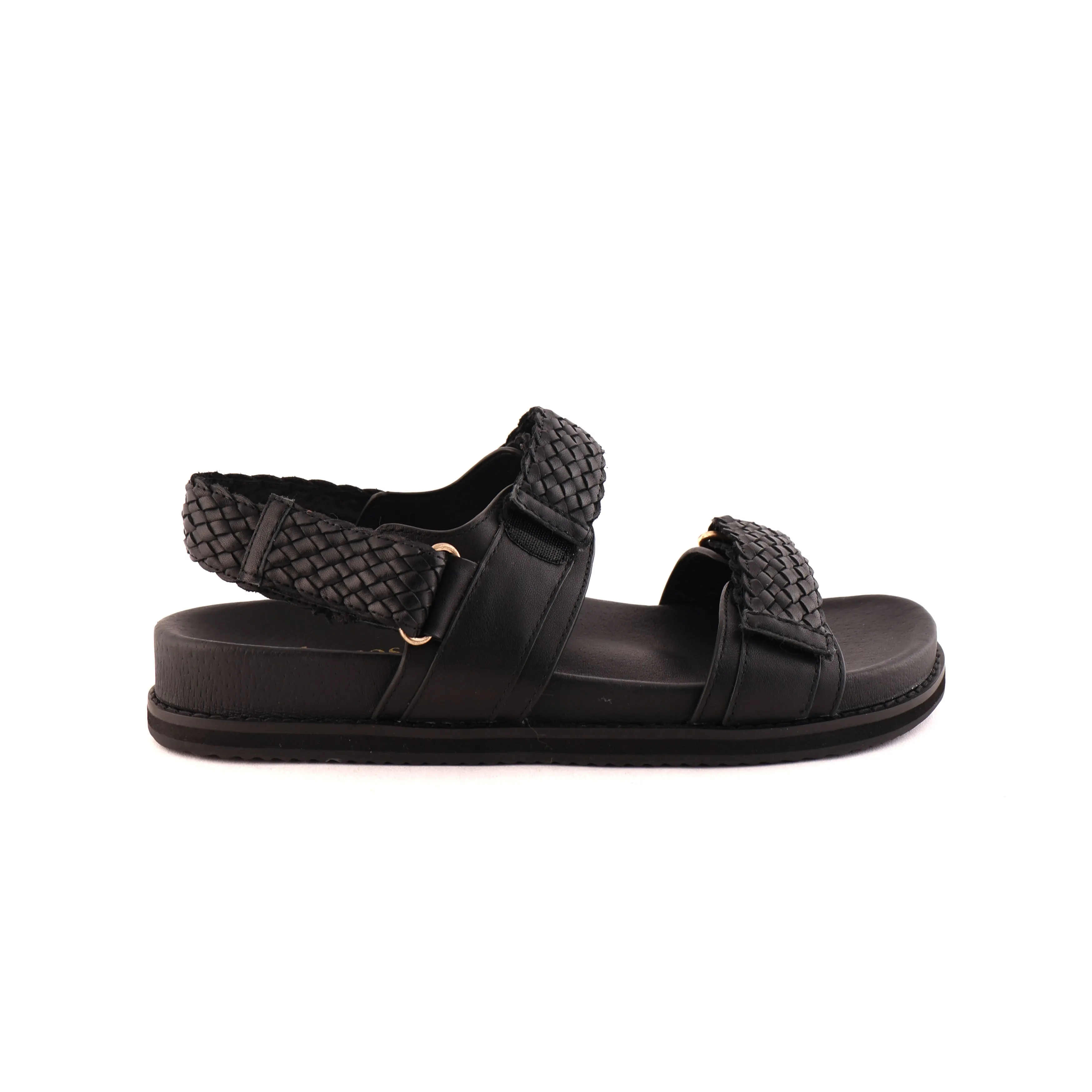 Molded Footbed Tassel Fun RUSTY PLAIT Black