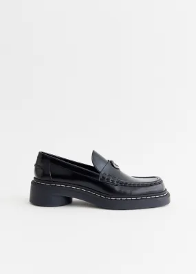 Style Match Metal Free Leather Ms Loafers