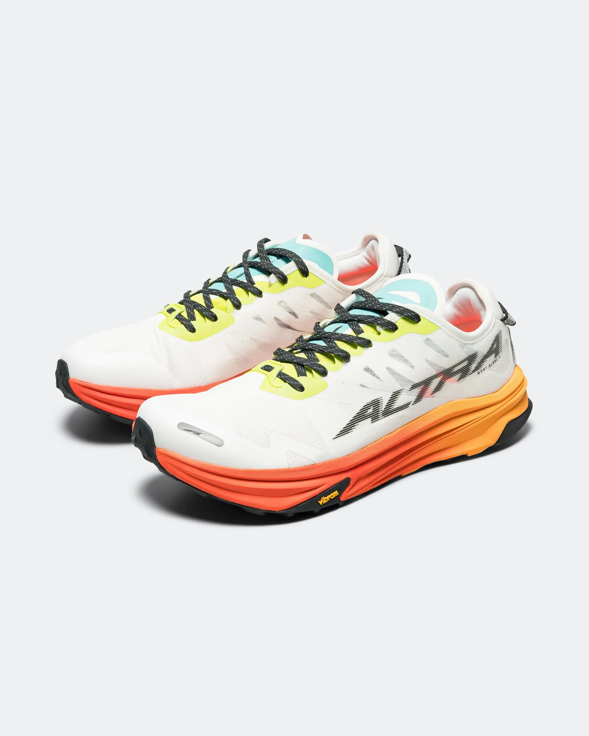 Low Maintenance Anti Microbial Insole Mens Mont Blanc Carbon - White/Orange