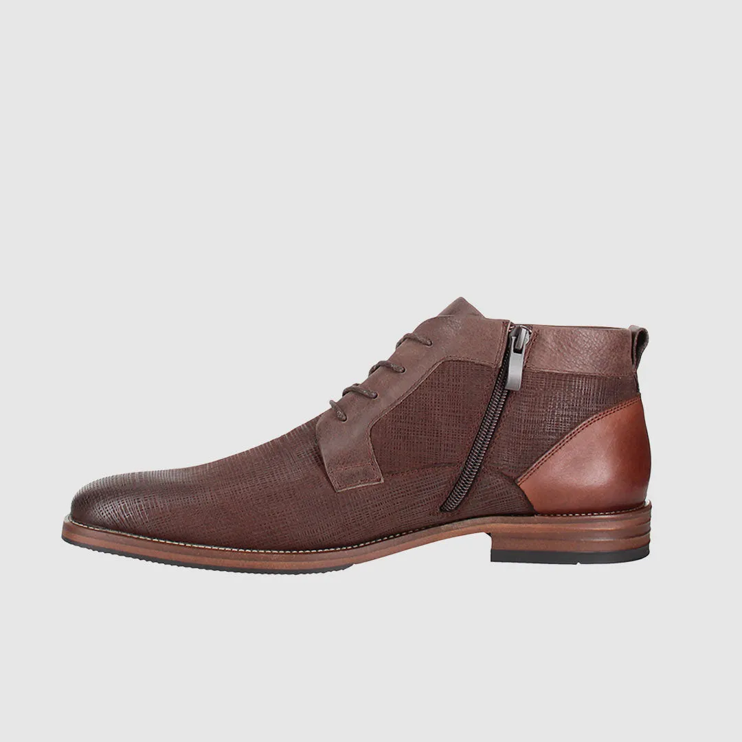 Tailor Lace Up Boots Coffee Seamless Comfort River Crossing