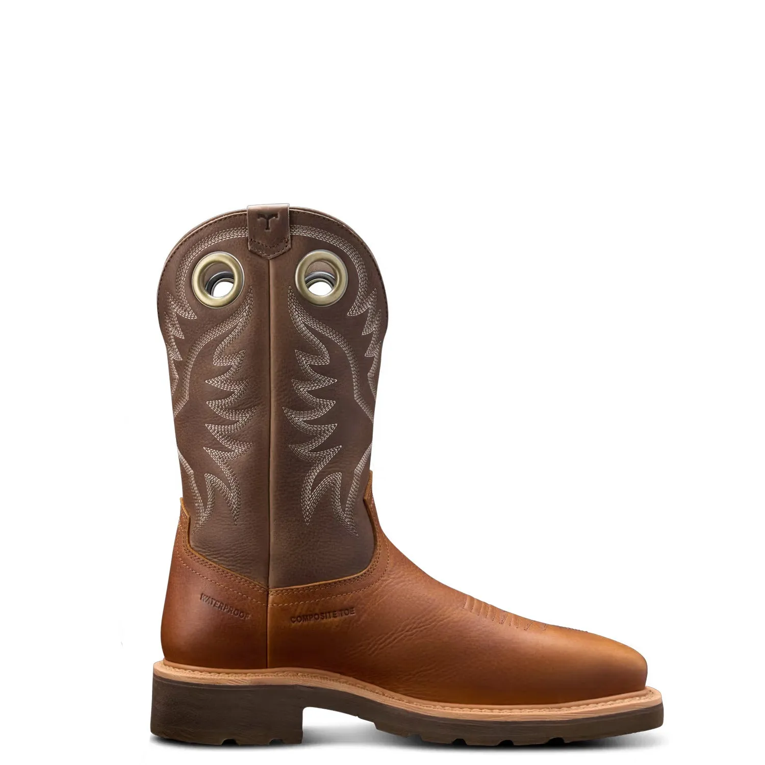 Push Hike Tecovas Men's LongHaul Waterproof 11" Square Comp Toe Work Boot