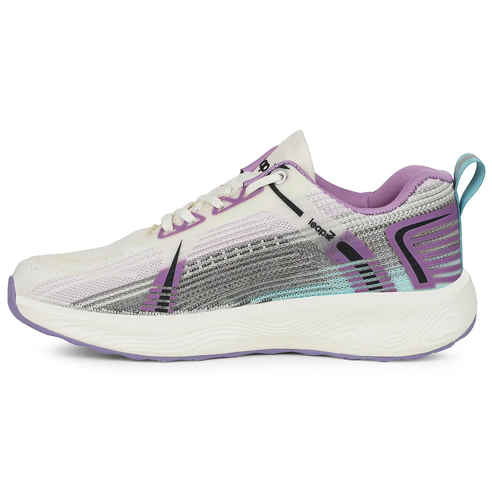 Leap7x Purple Sports Running Shoes For Women STELLA By Liberty anaerobic - ready running with a maximalist style