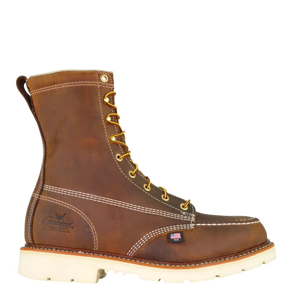 Thorogood Men's American Heritage Moc Toe 8" Steel Toe Work Boot Metro Go