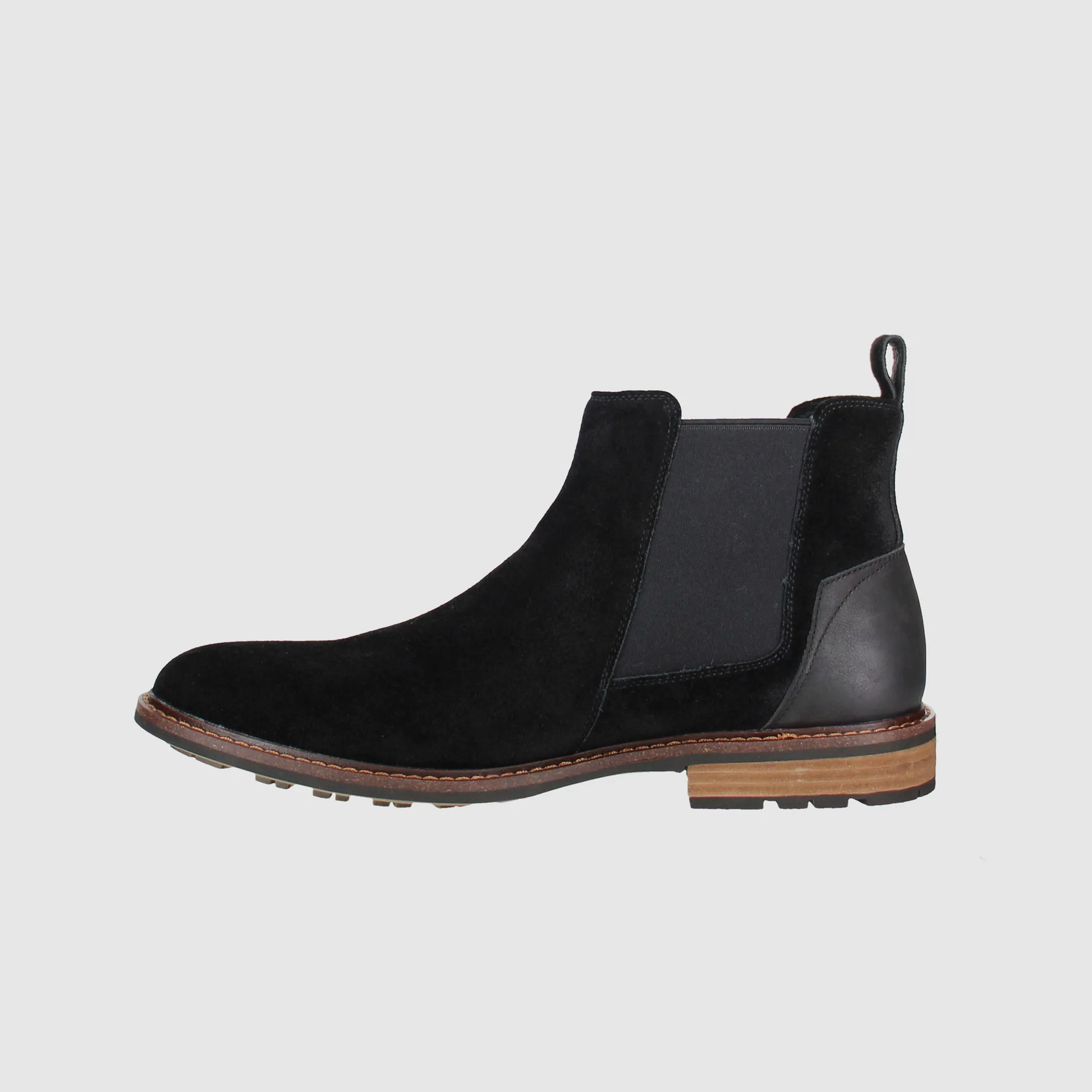 Timer Chelsea Boots Black Weatherproof Seam Multi-Season Wear