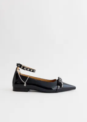 supportive insole Secure Motion Eyelets Jewel Ballerinas