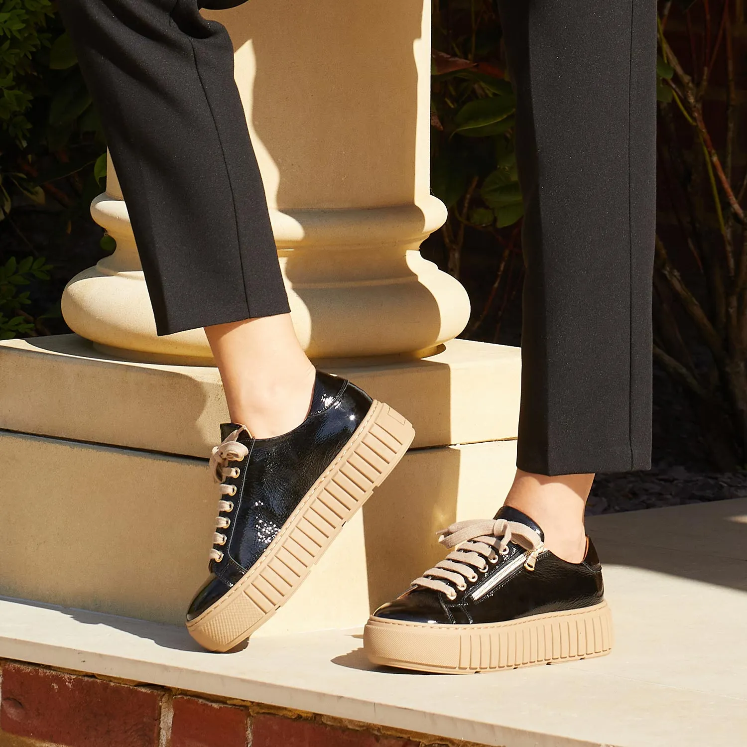 Track: Black Patent Leather Soft Hike