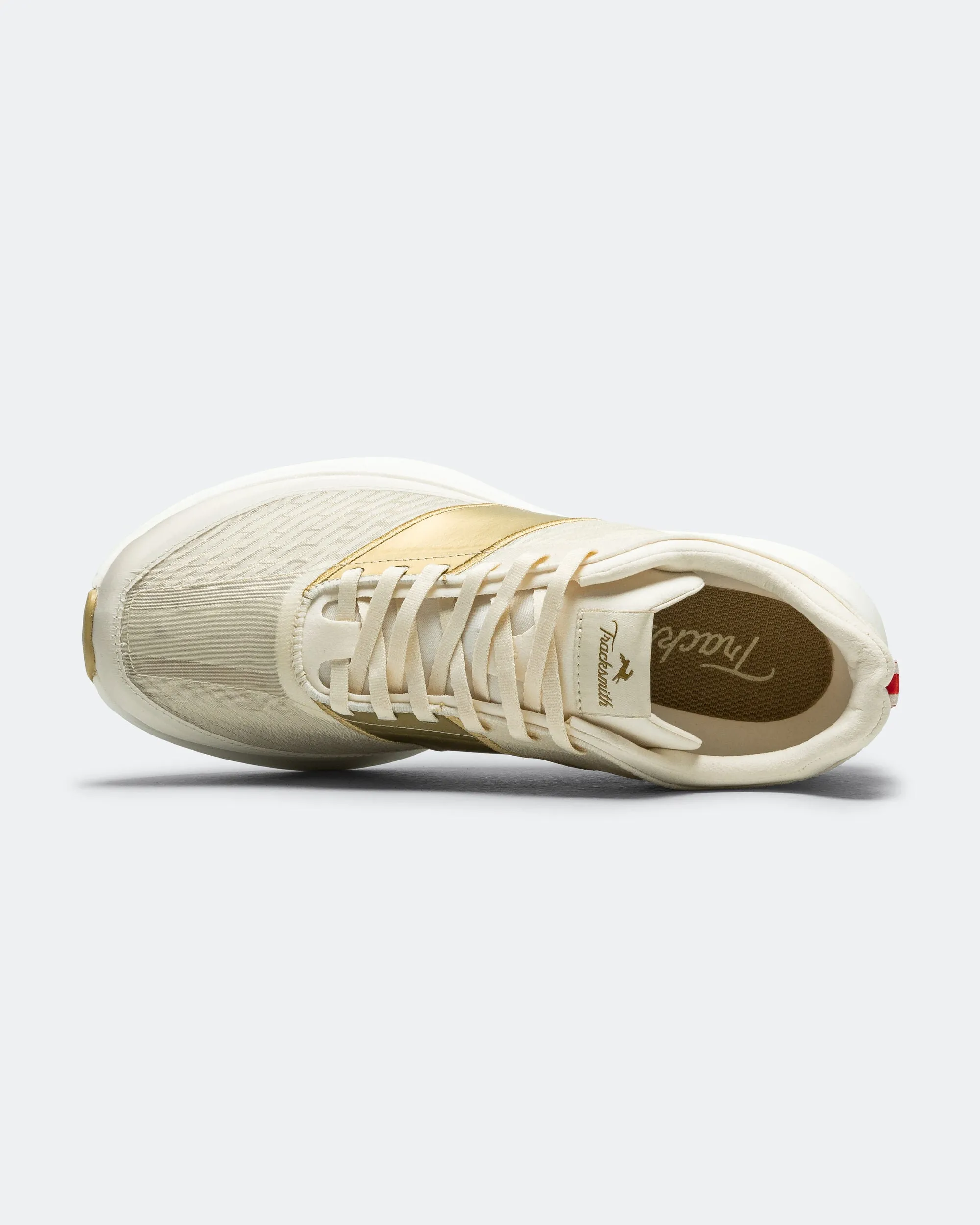 Tracksmith Eliot Racer - Ivory/Gold Drill Walk